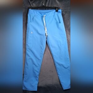 Figs Womens Blue Scrub Pants Size S .  Small Spot Stain On Leg See Pic 2